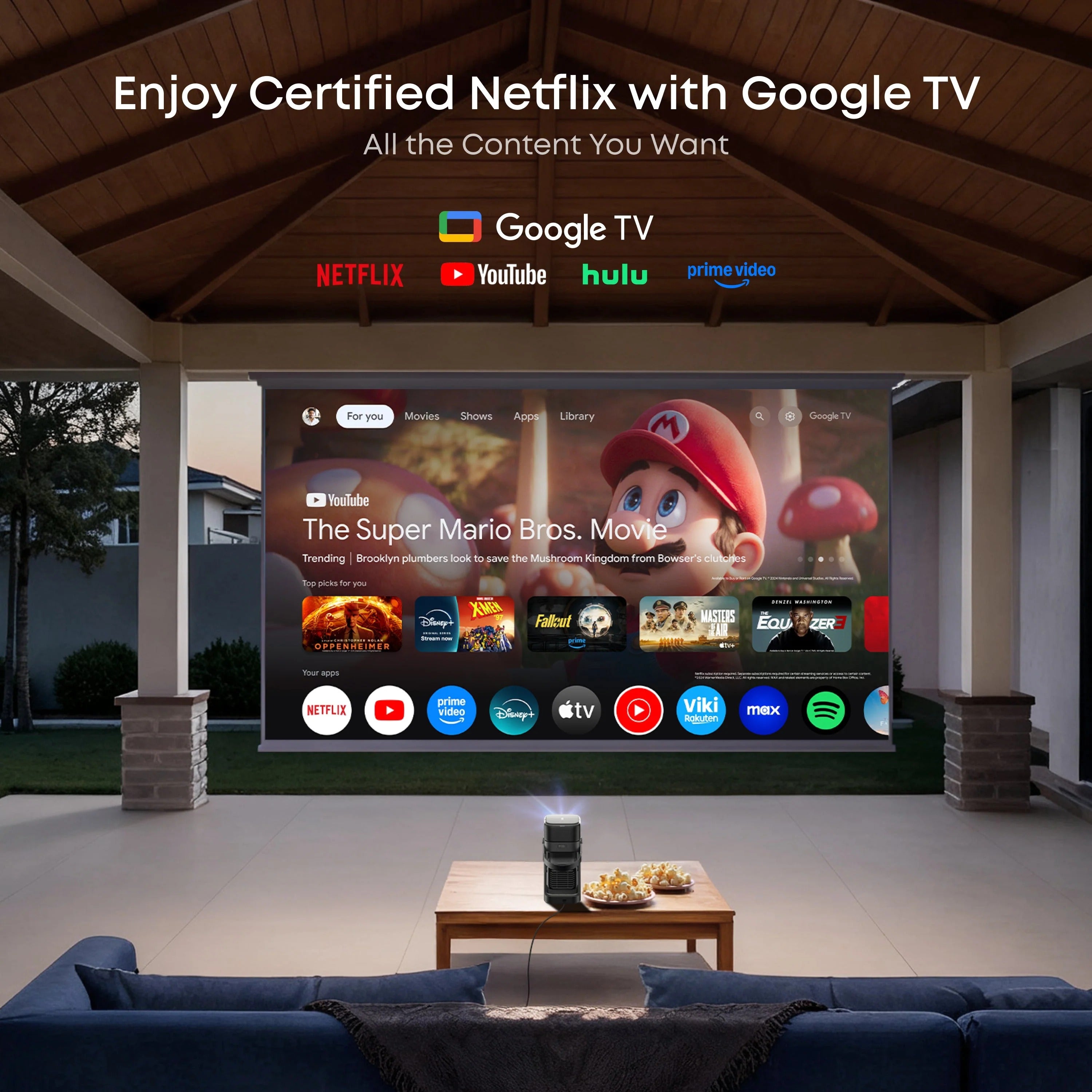 【NEW】Nebula P1 | World's First Portable Projector with Detachable Speakers | 650-Lumen Full HD Smart Portable Projector